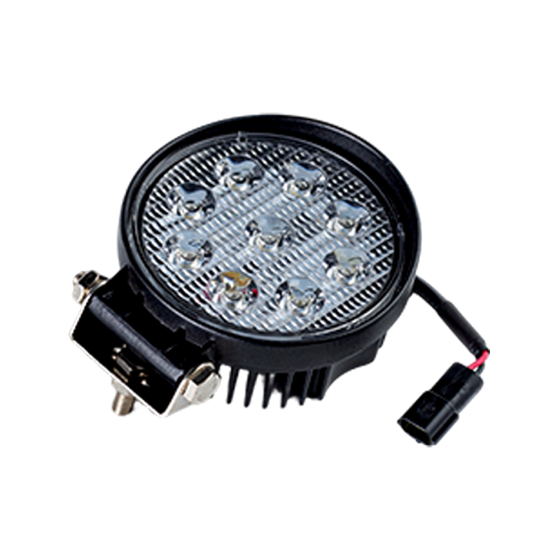 IP67 001 Lampu Kerja Bulat 9-LED Tugas Berat untuk Kendaraan Industri