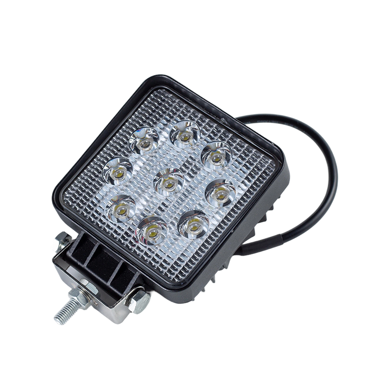 IP67 002 Lampu Kerja Persegi 9-LED Tugas Berat untuk Kendaraan Industri