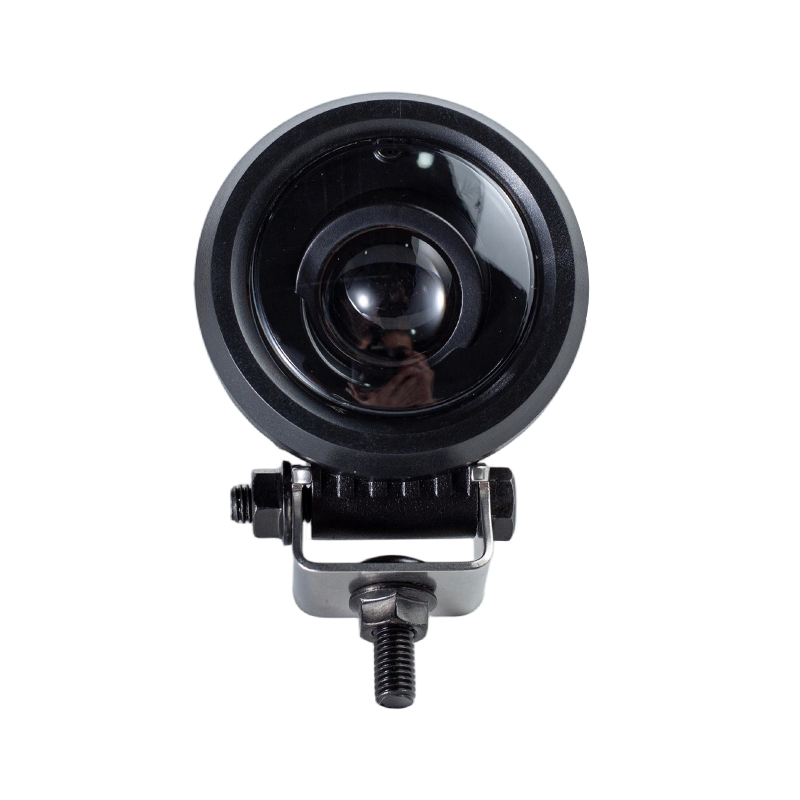 IP67 5W DC9-80V Lampu Peringatan Keselamatan Forklift Titik Biru Bulat Miring