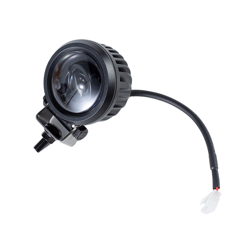 IP67 5W DC9-80V Lampu Peringatan Keselamatan Forklift Titik Biru Bulat Miring