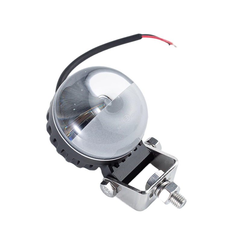 IP67 5W DC9-80V Lampu Peringatan Area Bahaya Forklift Sinar Merah/Biru Bulat