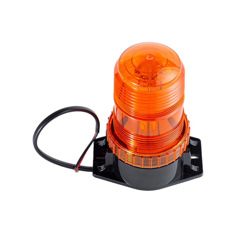 IP65 8W DC9-80V 360° Amber Strobe Beacon Warning Light Untuk Forklift