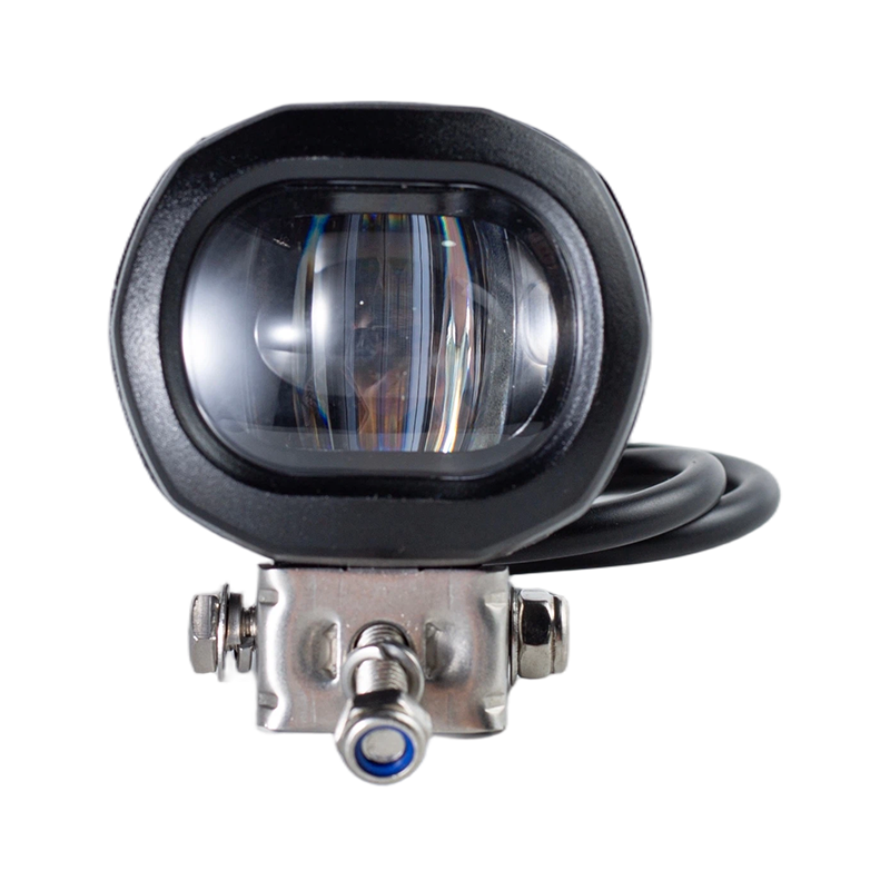 IP67 6W DC9-80V Lampu Peringatan Keselamatan Forklift Sinar Linier Merah/Biru