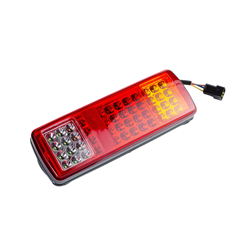 FLDJ-SSWD-002 IP55 6W DC12-24V Lampu Belakang LED Terintegrasi 3 Warna (Sinyal Belok + Lampu Posisi + Lampu Mundur)