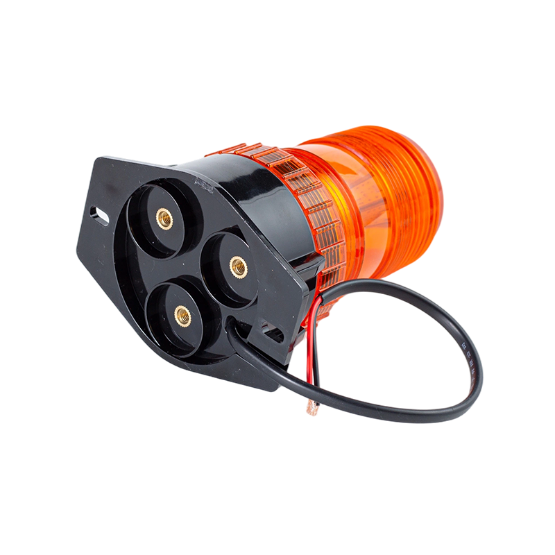 IP65 8W DC9-80V 360° Amber Strobe Beacon Warning Light Untuk Forklift