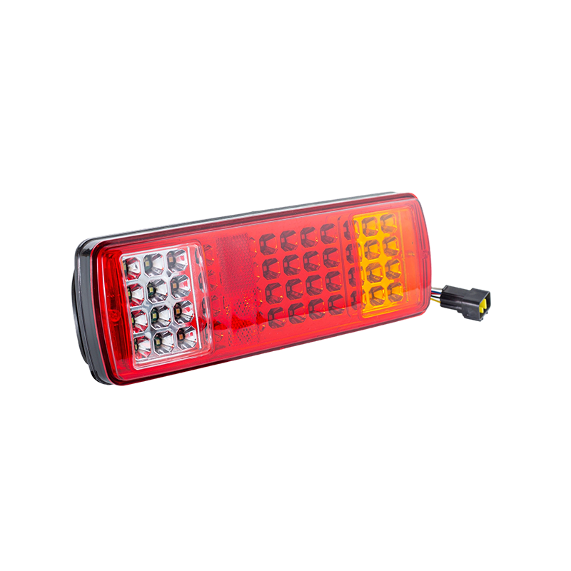 FLDJ-SSWD-002 IP55 6W DC12-24V Lampu Belakang LED Terintegrasi 3 Warna (Sinyal Belok + Lampu Posisi + Lampu Mundur)