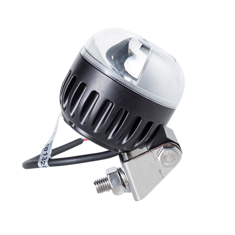IP67 5W DC9-80V Lampu Peringatan Area Bahaya Forklift Sinar Merah/Biru Bulat