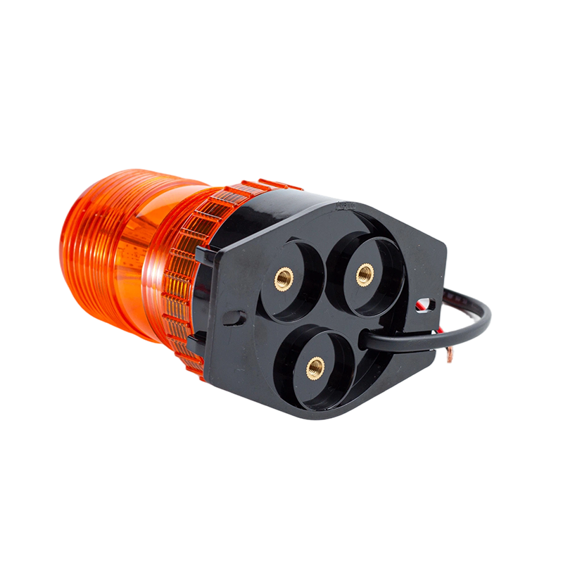 IP65 8W DC9-80V 360° Amber Strobe Beacon Warning Light Untuk Forklift