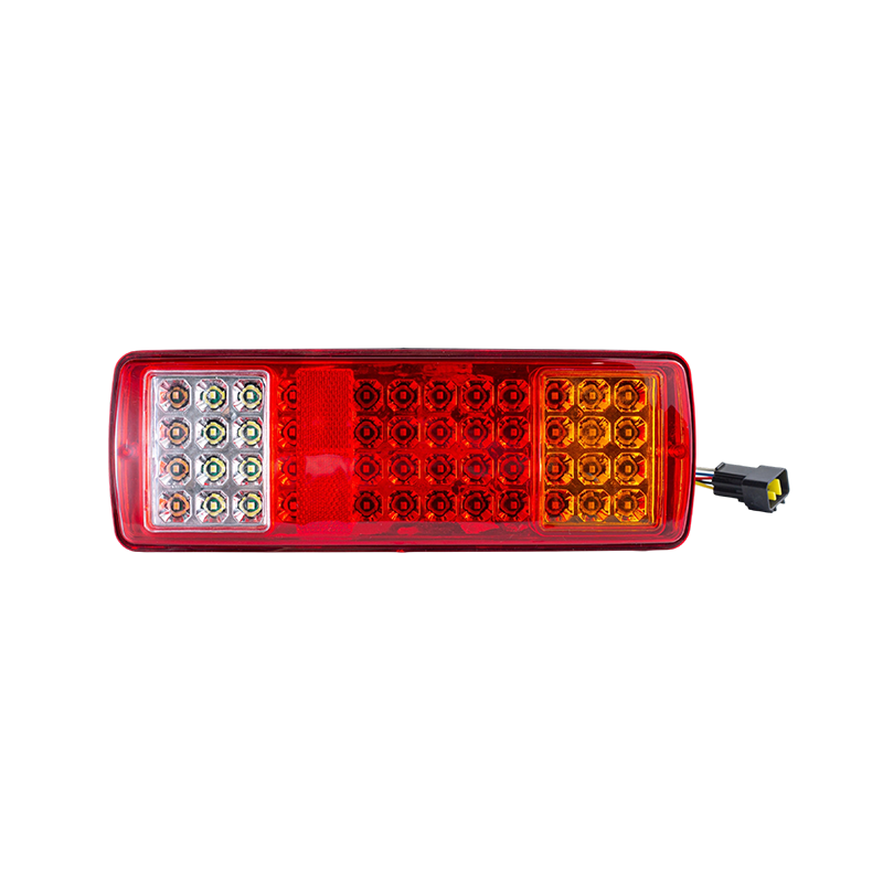 FLDJ-SSWD-002 IP55 6W DC12-24V Lampu Belakang LED Terintegrasi 3 Warna (Sinyal Belok + Lampu Posisi + Lampu Mundur)