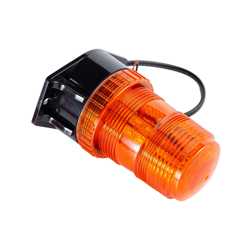 IP65 8W DC9-80V 360° Amber Strobe Beacon Warning Light Untuk Forklift